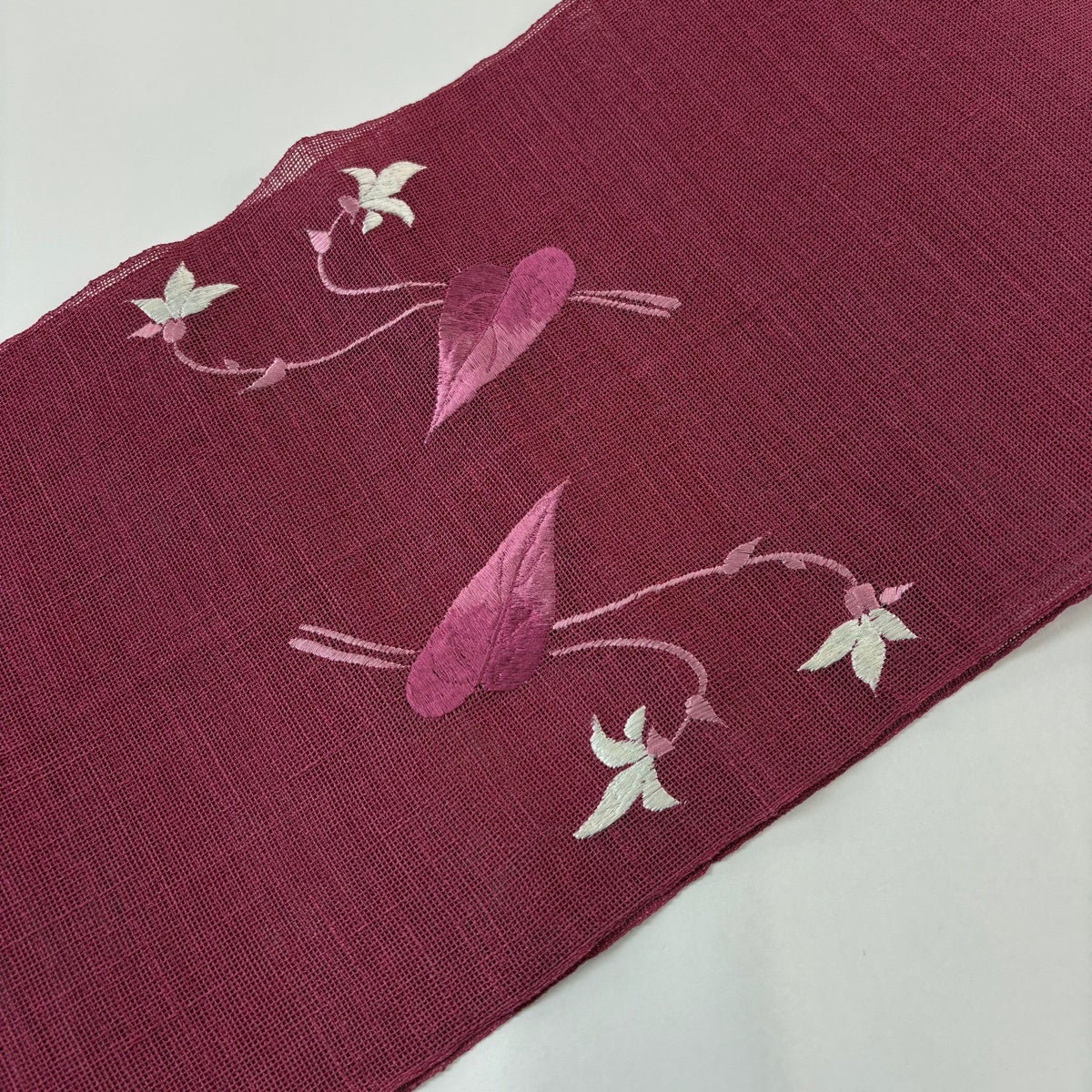 松葉仕立名古屋帯美品✨濃い濃いあずき色にピンクのカーネーション？のお花344㎝ 直前】カーネーション クリスティーナ(淡いピンク/ふち紫) 鈴木花卉園