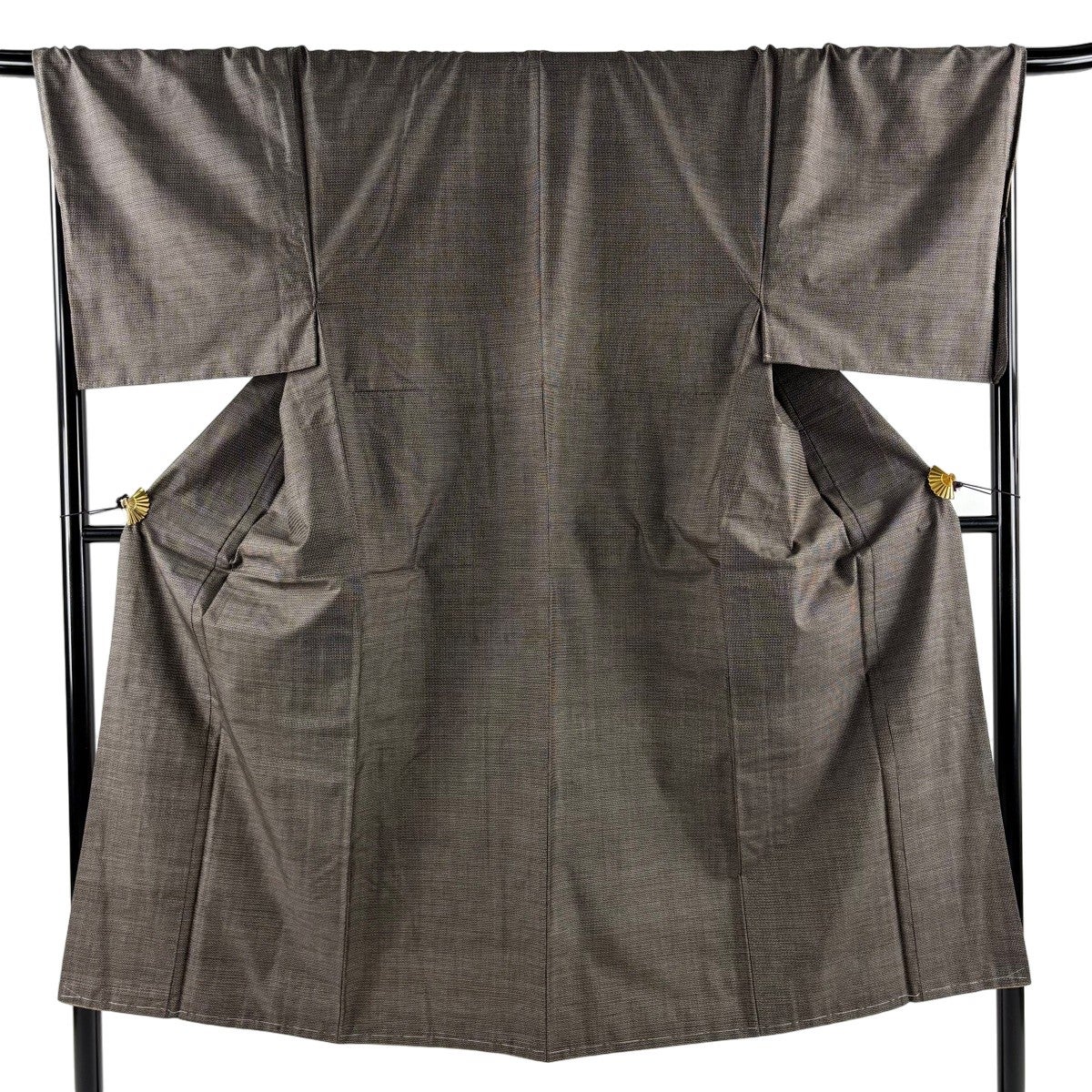 美品】 男着物 身丈142cm 裄丈72cm M 袷 アンサンブル 大島紬 証紙あり