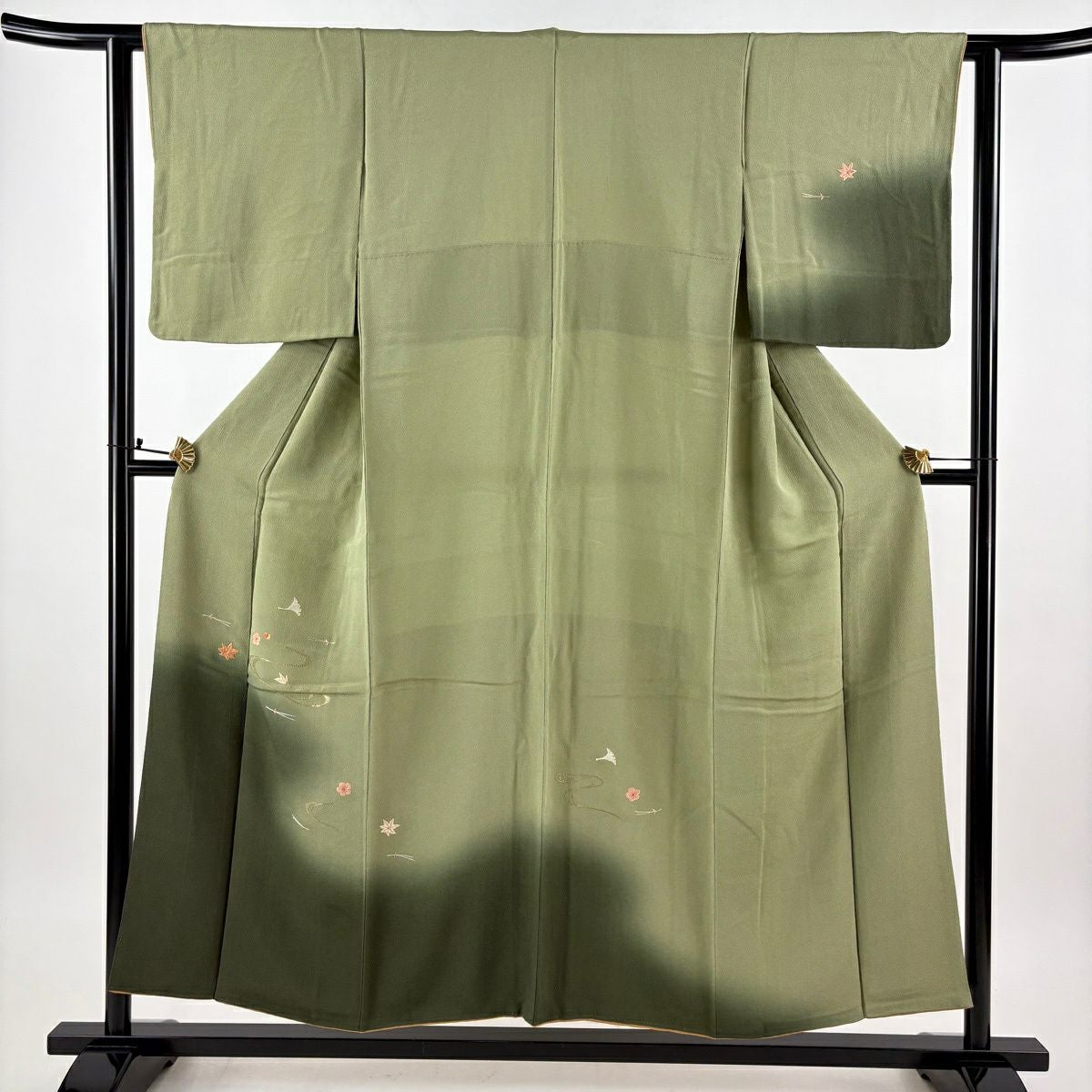 付下げ 身丈158.5cm 裄丈63cm 正絹 秀品 【中古】 美品】 付下げ 身丈158.5cm 裄丈63.5cm S 袷 落款あり 竹 流水 ぼかし