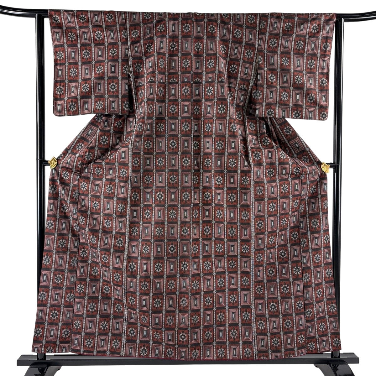 紬 身丈159cm 裄丈67cm 正絹 名品 【中古】 美品】 紬 身丈154.5cm 裄丈65cm 正絹 秀品 【中古】の通販 by