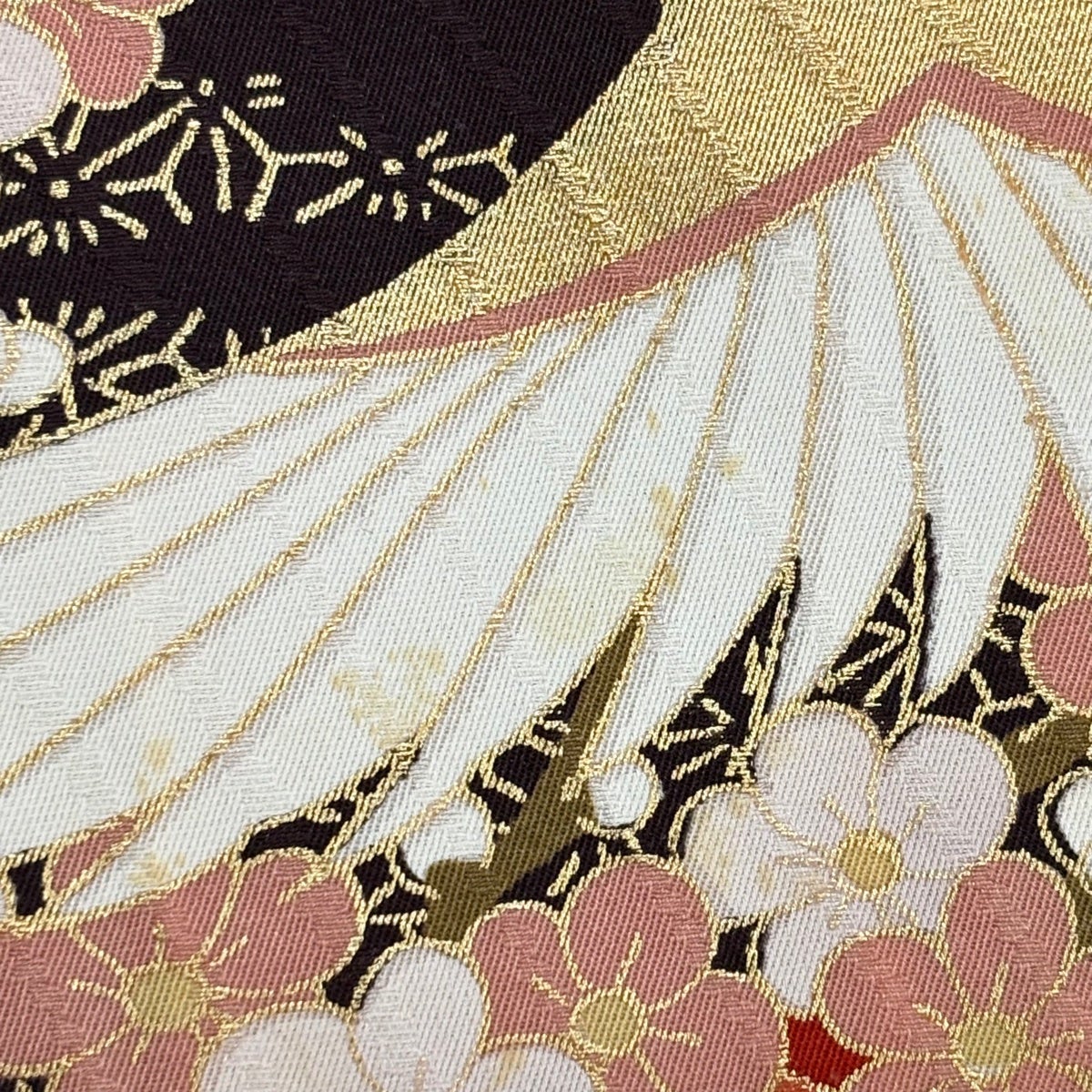 振袖 美品 名品 身丈158cm 裄丈63.5cm 正絹 【中古】 美品】 振袖 身丈158cm 裄丈64.5cm M 袷 雪輪 桜 金彩 ピンク 正絹