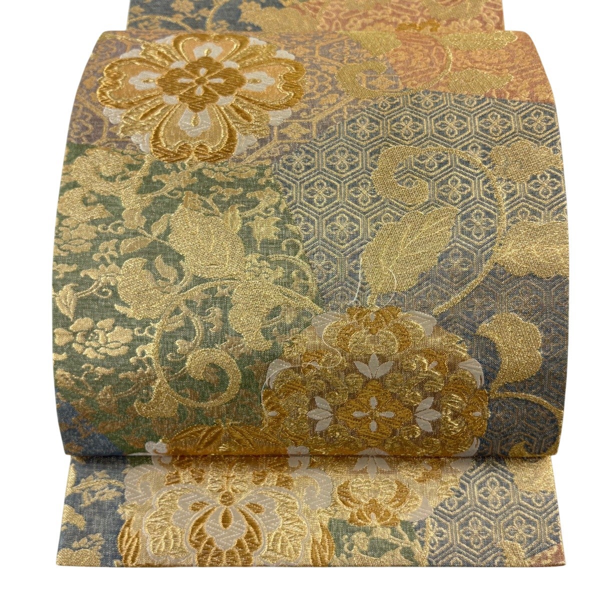 袋帯 美品 秀品 鳳凰文 箔 金糸 金色 六通 正絹 【中古】 【公式通販】