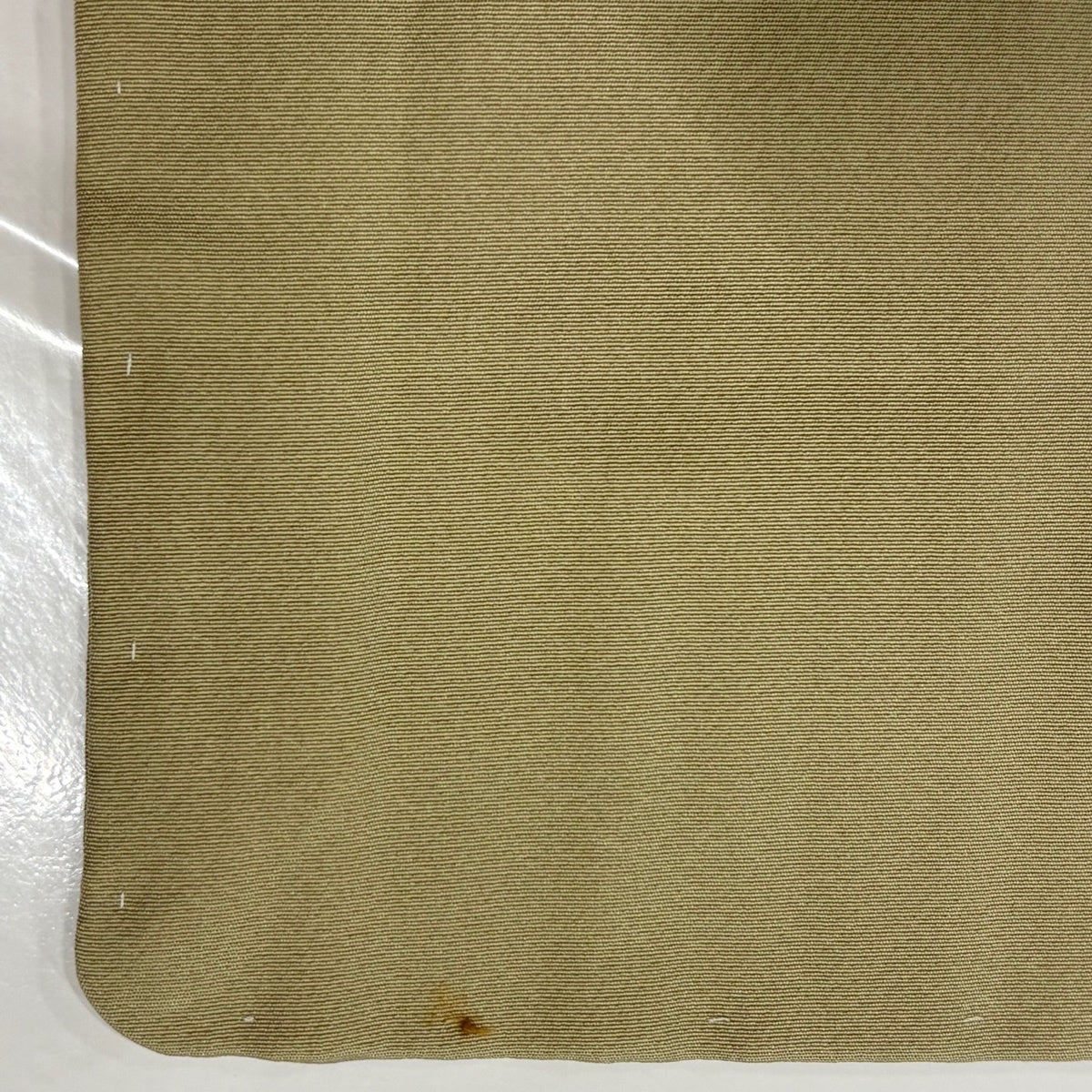 訪問着 身丈156cm 裄丈62.5cm S 袷 草花 霞 金糸 ぼかし 灰緑 正絹 秀