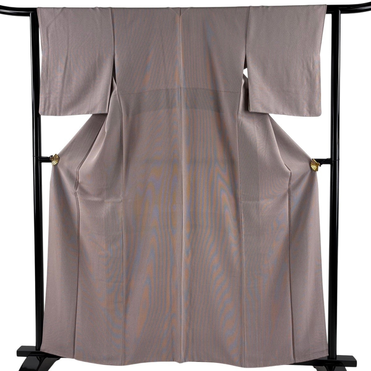 【美品】 江戸小紋 身丈160.5cm 裄丈62cm 正絹 名品 【中古】 江戸小紋 身丈160.5cm 裄丈62cm S 袷 万筋 紫 正絹 秀品｜中古・古着