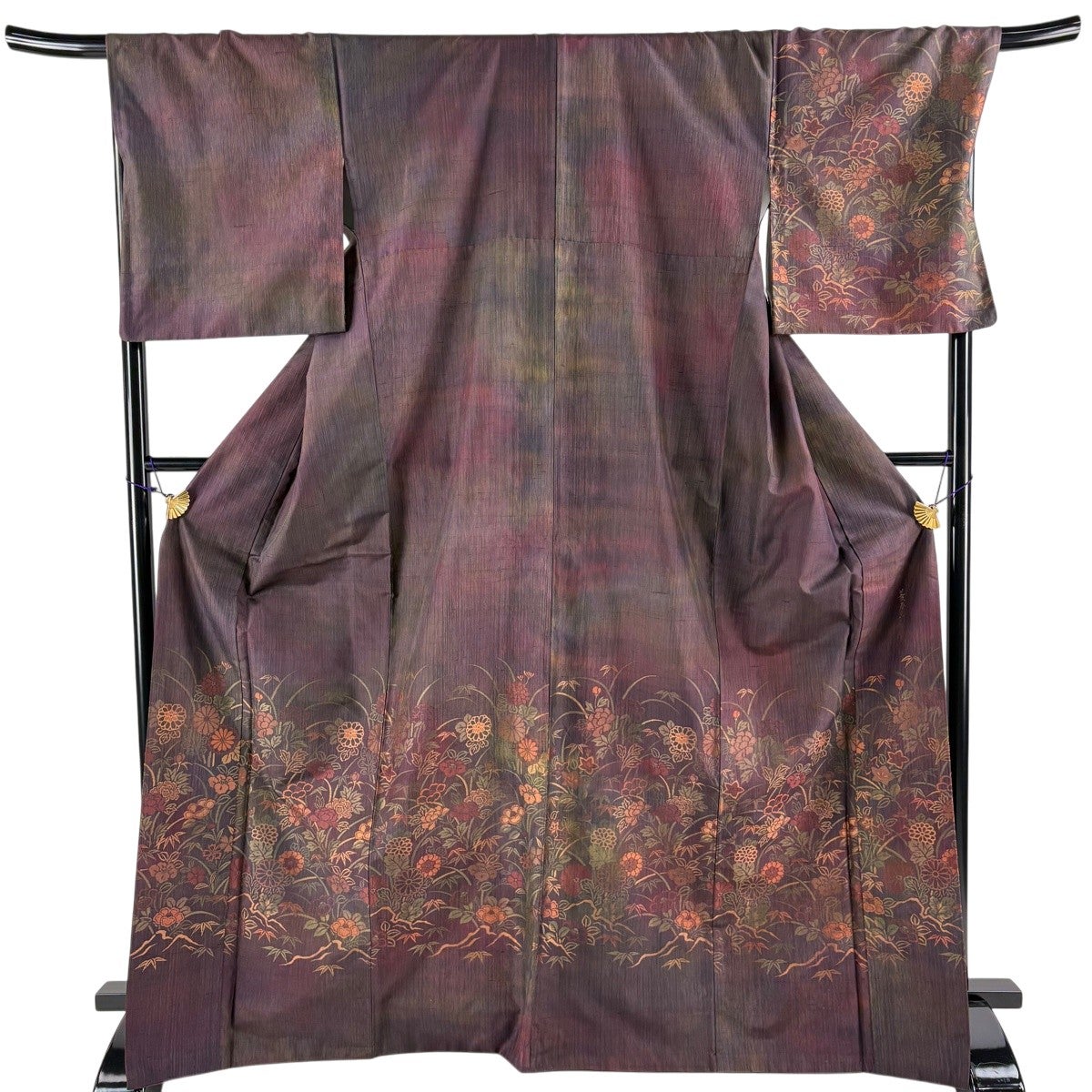 美品】 付下げ 身丈169.5cm 裄丈61cm S 袷 菱屋六右衛門 紬地 落款あり