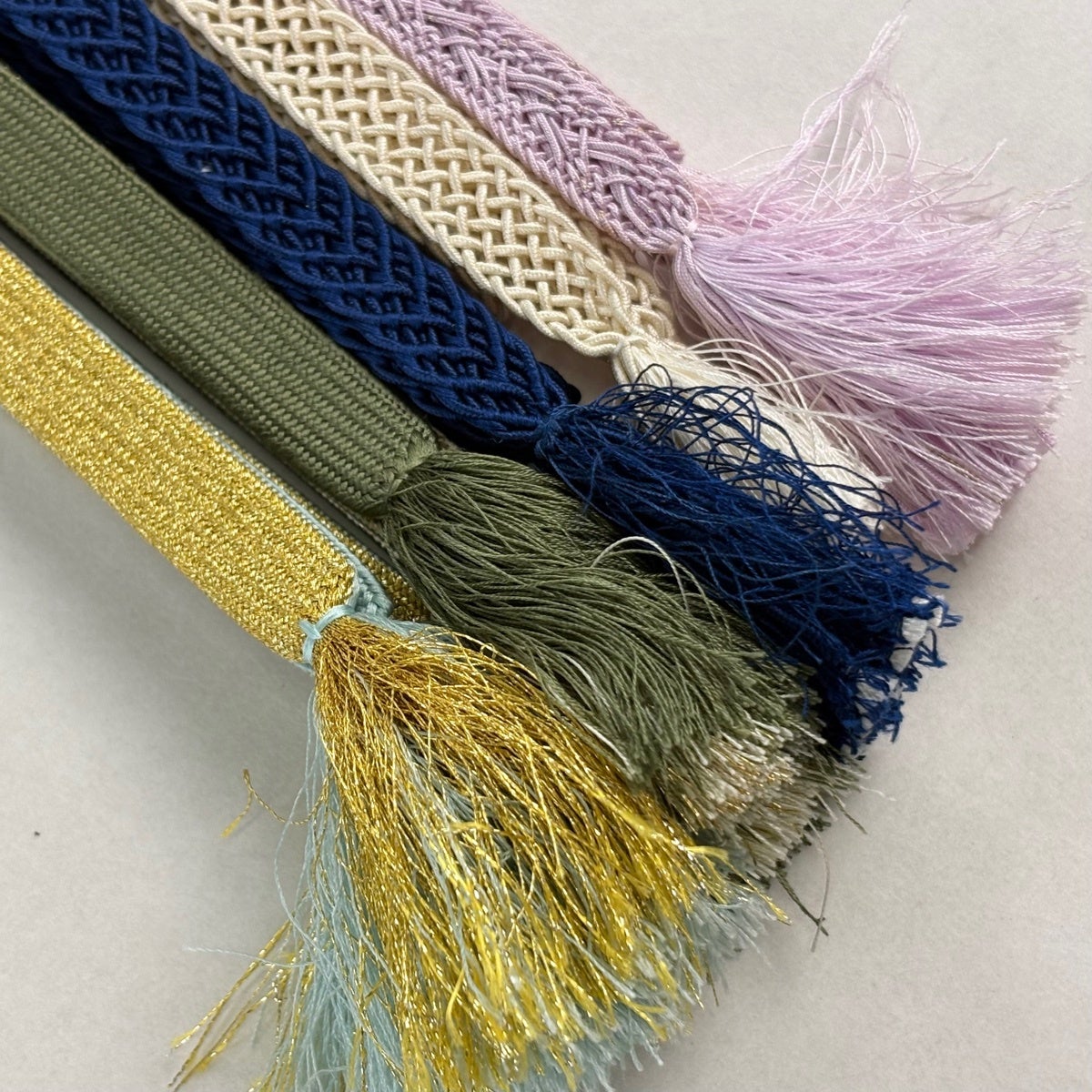 帯締め 優品 帯締め5本セット 薄紫 正絹 和装小物｜中古・古着