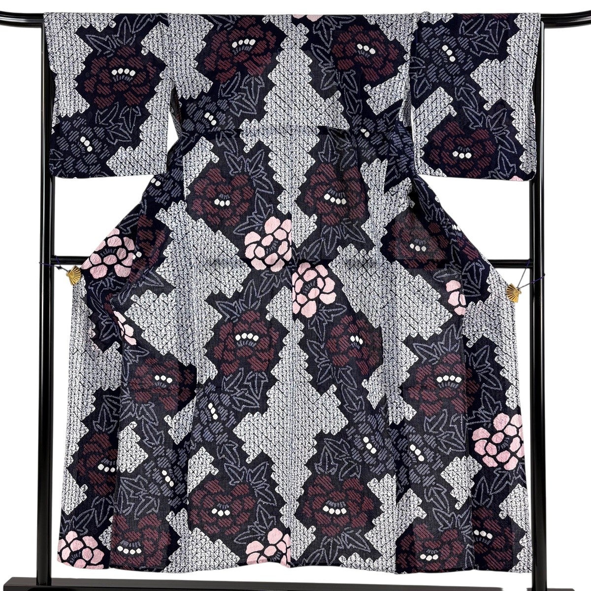 浴衣 美品 名品 身丈160cm 裄丈69cm 綿 【中古】 美品】 浴衣 身丈157cm 裄丈64cm 綿 名品 【中古】の通販 by バイセル