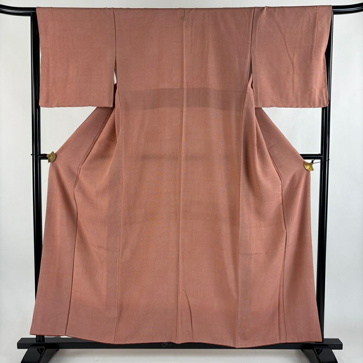 江戸小紋 身丈162cm 裄丈64cm M 袷 家内安全 黒 正絹 秀品 一つ紋
