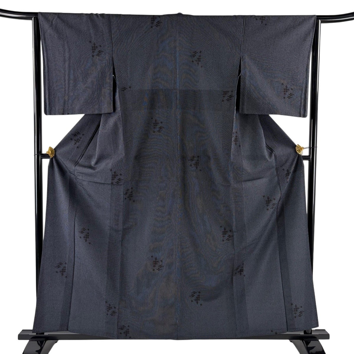 【美品】 紬 身丈170cm 裄丈71cm 正絹 逸品 【中古】 美品】 紬 身丈160cm 裄丈64cm M 単衣 燕 縦縞 紺色 正絹 名品｜中古
