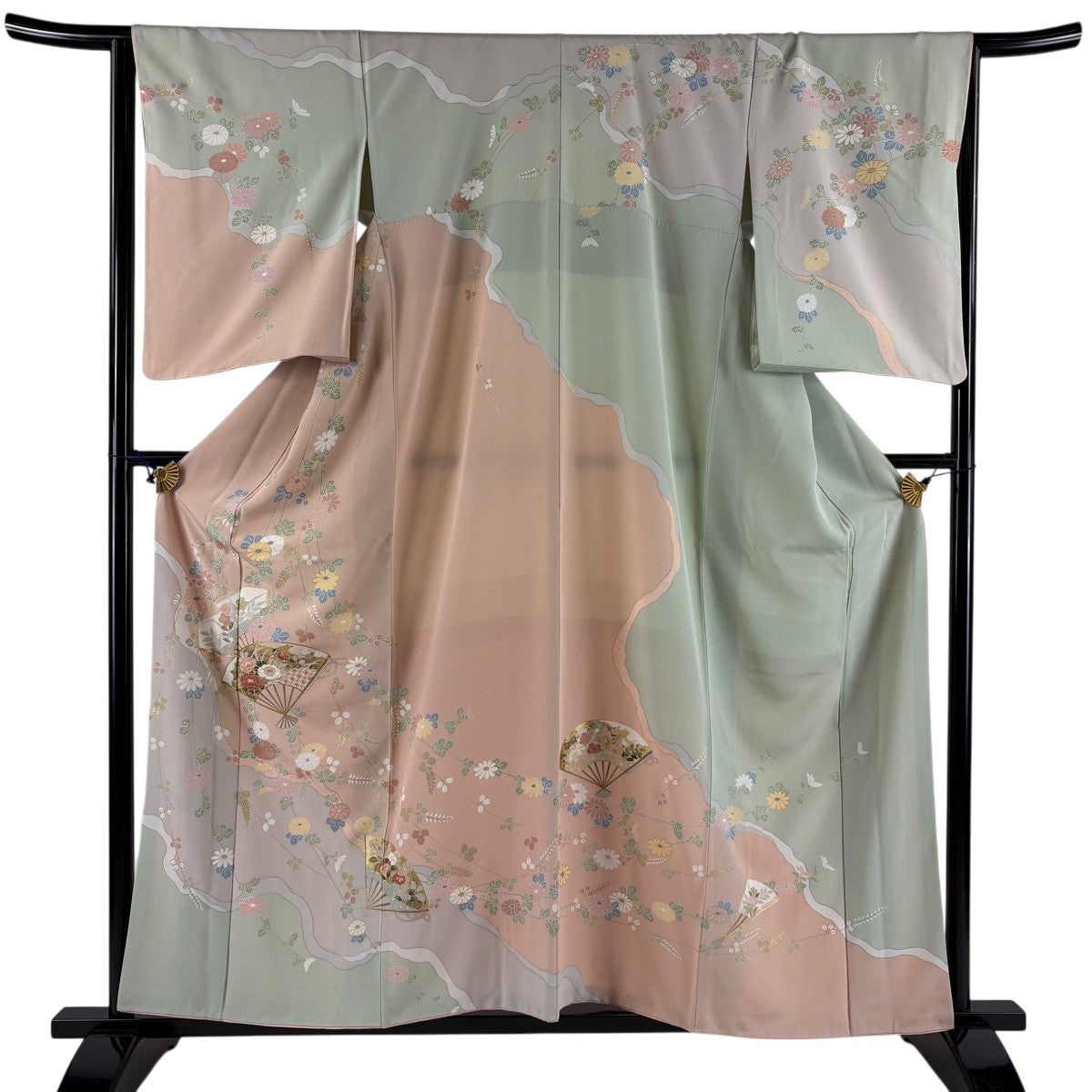 振袖 美品 名品 身丈159cm 裄丈65cm 正絹 【中古】 美品】 振袖 身丈159cm 裄丈65cm 正絹 逸品 【中古】の通販 by