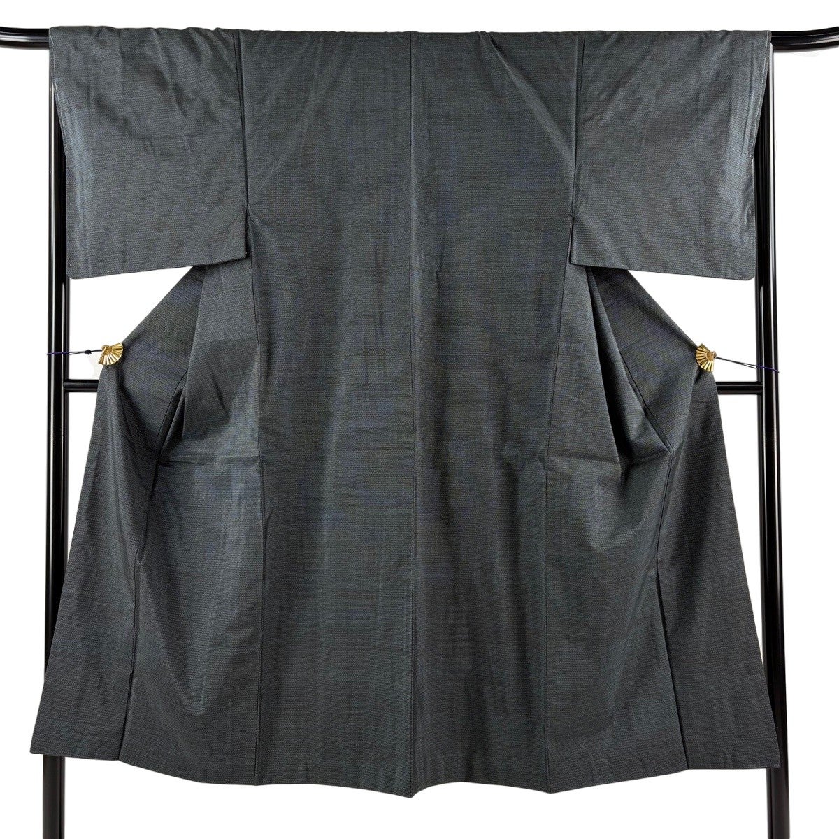 美品】 男着物 身丈144.5cm 裄丈70cm M 袷 大島紬 アンサンブル 証紙