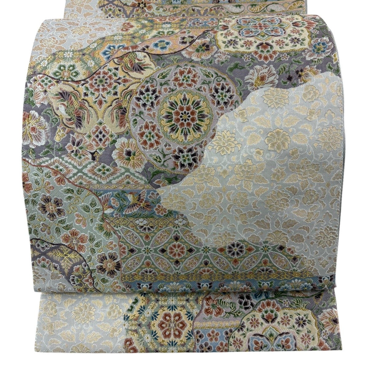 美品】 袋帯 秀品 桐 鳳凰 金糸 箔 金色 六通 正絹｜中古・古着