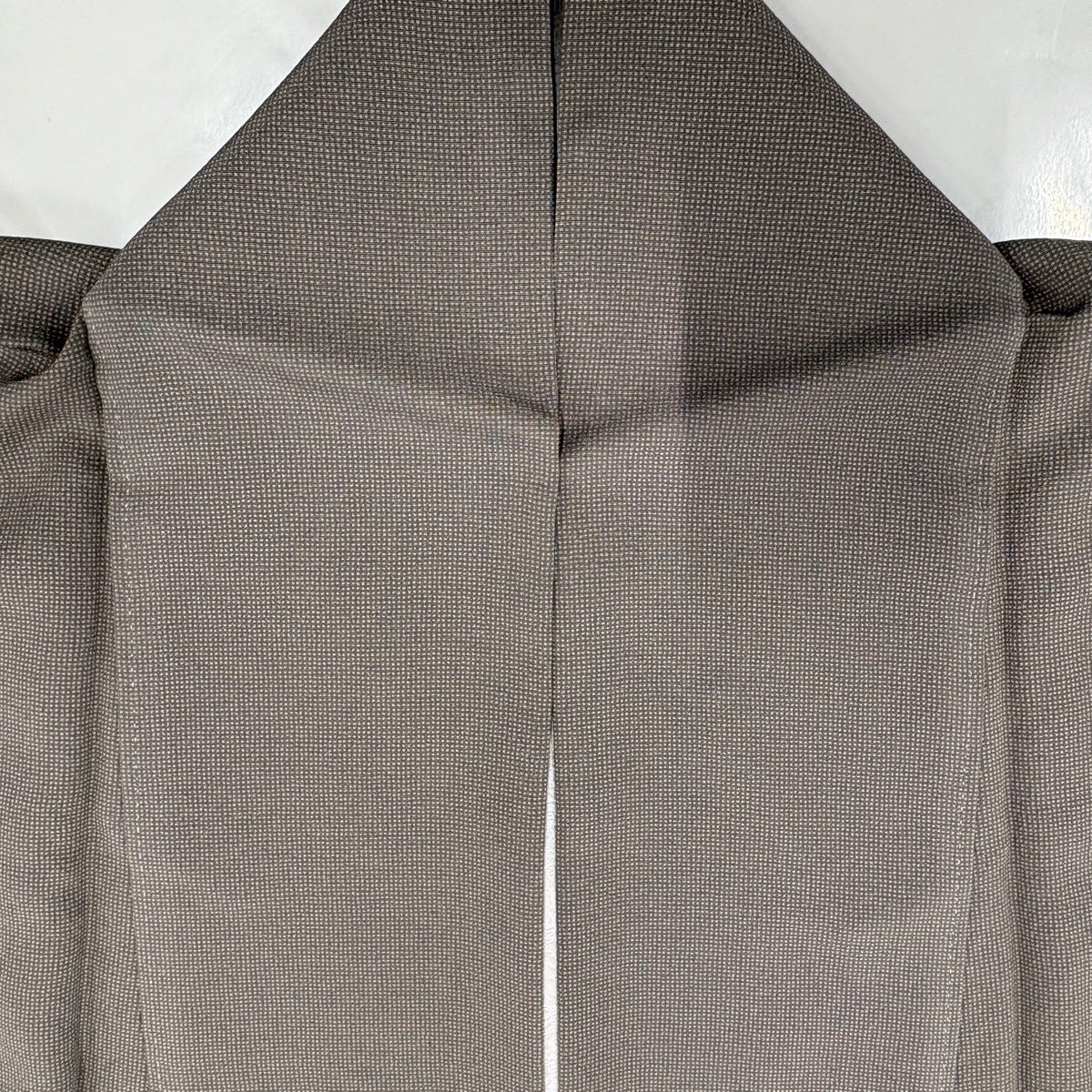 美品】 江戸小紋 身丈155.5cm 裄丈62cm S 袷 角通し 灰茶 正絹 秀品