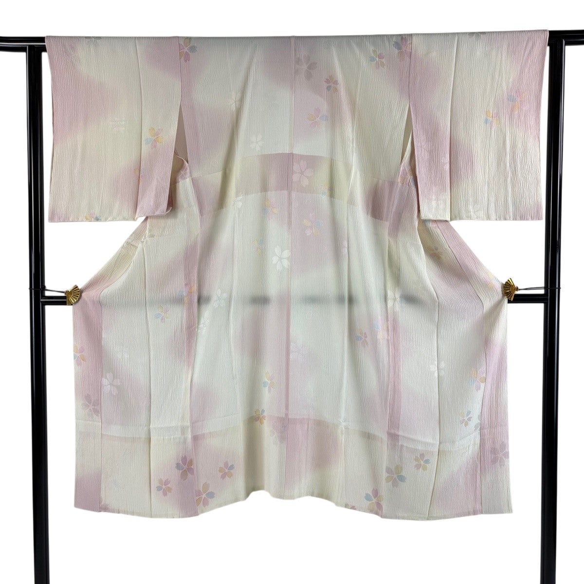 未使用　身丈123cm　裄丈65cm　正絹長襦袢　白　フォーマル　d609 30%OFF 長襦袢 身丈123cm 裄丈64cm M 桜 地紋 ぼかし クリーム 正絹 秀