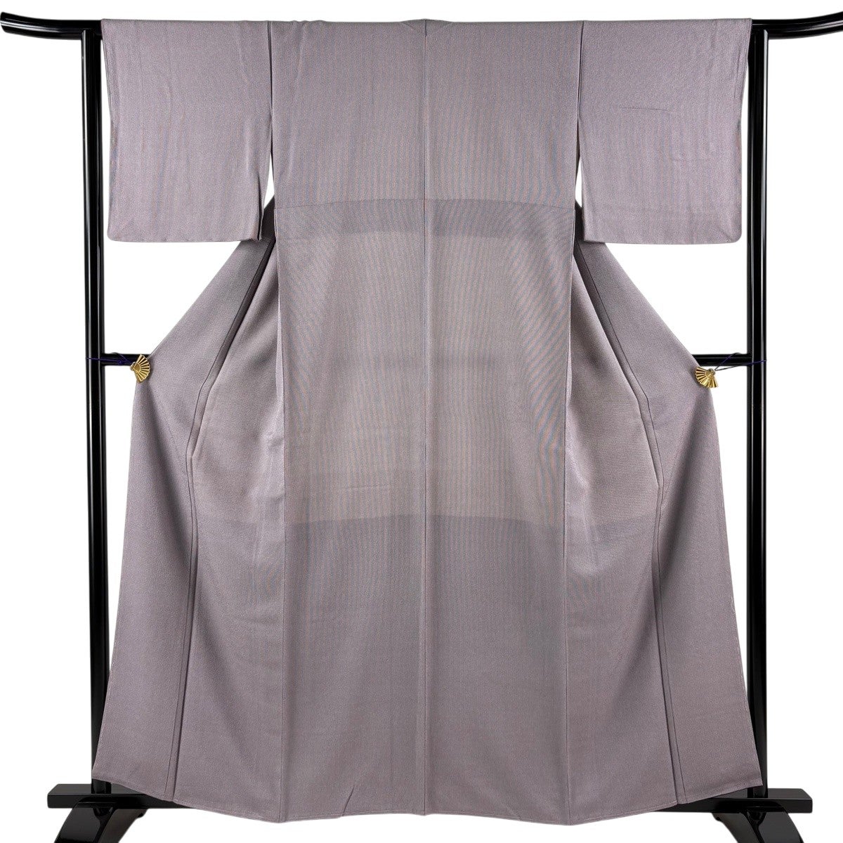 小紋 秀品 身丈157.5cm 裄丈65.5cm 正絹 【中古】 美品】 小紋 身丈157.5cm 裄丈65.5cm M 単衣 色紙 草花 濃紫 正絹 秀品