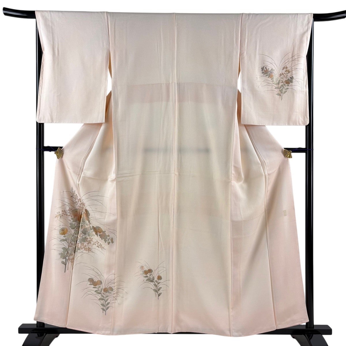 付下げ 身丈164cm 裄丈67cm 正絹 名品 【中古】 30%OFF 【美品】 付下げ 身丈164cm 裄丈66cm M 袷 やまと 桜 地紋 赤紫