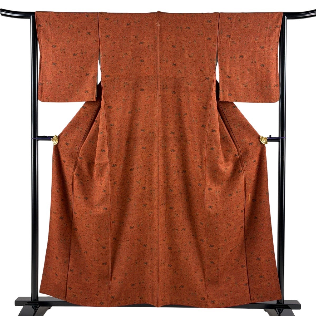 江戸小紋 身丈169.5cm 裄丈71cm 正絹 逸品 【中古】 江戸小紋 身丈159cm 裄丈69cm L 単衣 鮫 灰色 正絹 秀品｜中古・古着