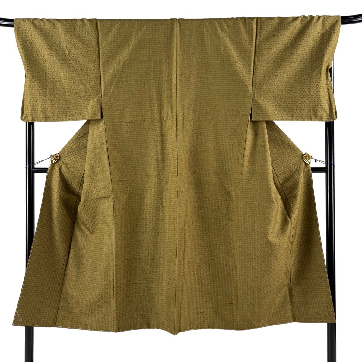 道中着 身丈106cm 裄丈70cm 正絹 美品 名品 【中古】 美品 道中着 身丈102.5cm 裄丈70cm L 和装コート 紬地 地紋 縦ぼかし