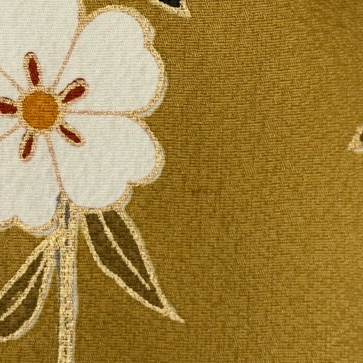 振袖 身丈160.5cm 裄丈64cm M 袷 蝶 桜 金糸 金彩 紺色 正絹 秀品