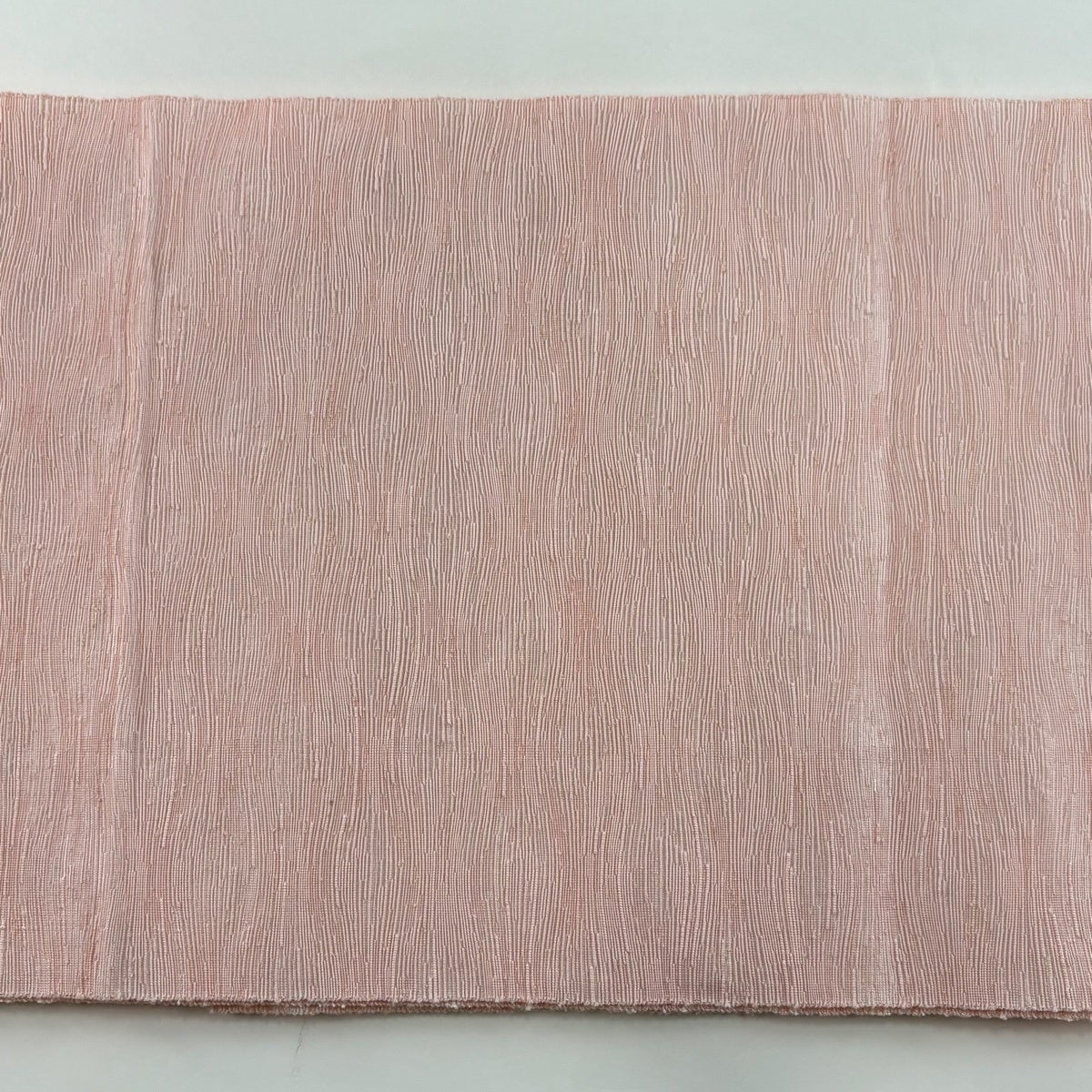 【美品】名古屋帯 八寸 組透け織 幾何学模様 松葉仕立て ブラウン系 美品】 名古屋帯 秀品 八寸名古屋帯 松葉仕立て 幾何学模様 黄土色