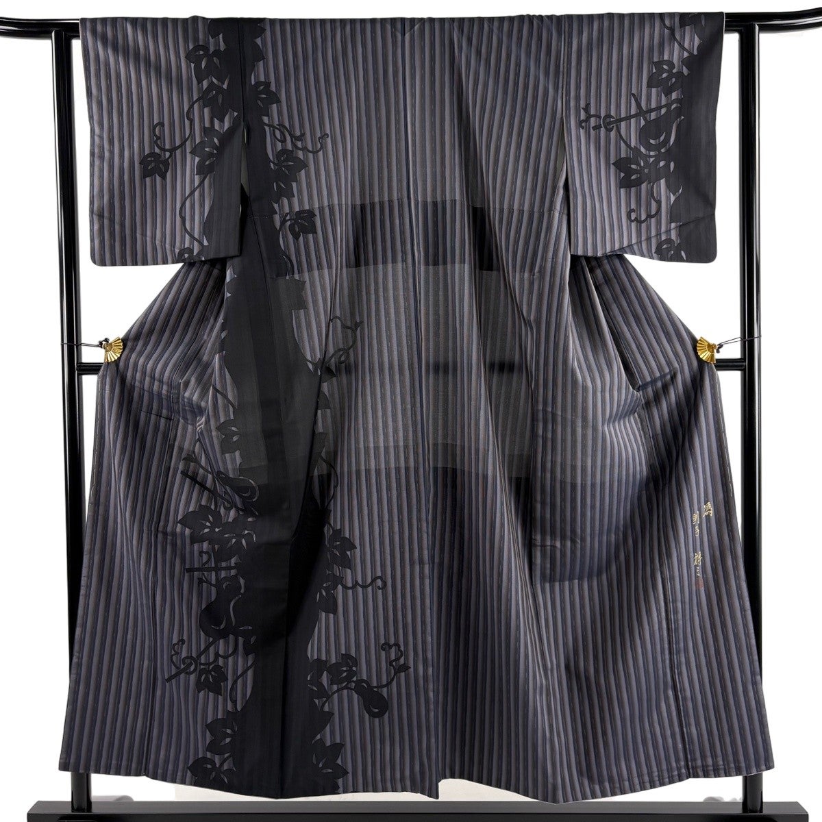 美品】 訪問着 身丈158cm 裄丈63.5cm S 袷 名古屋帯セット 紬地 ます