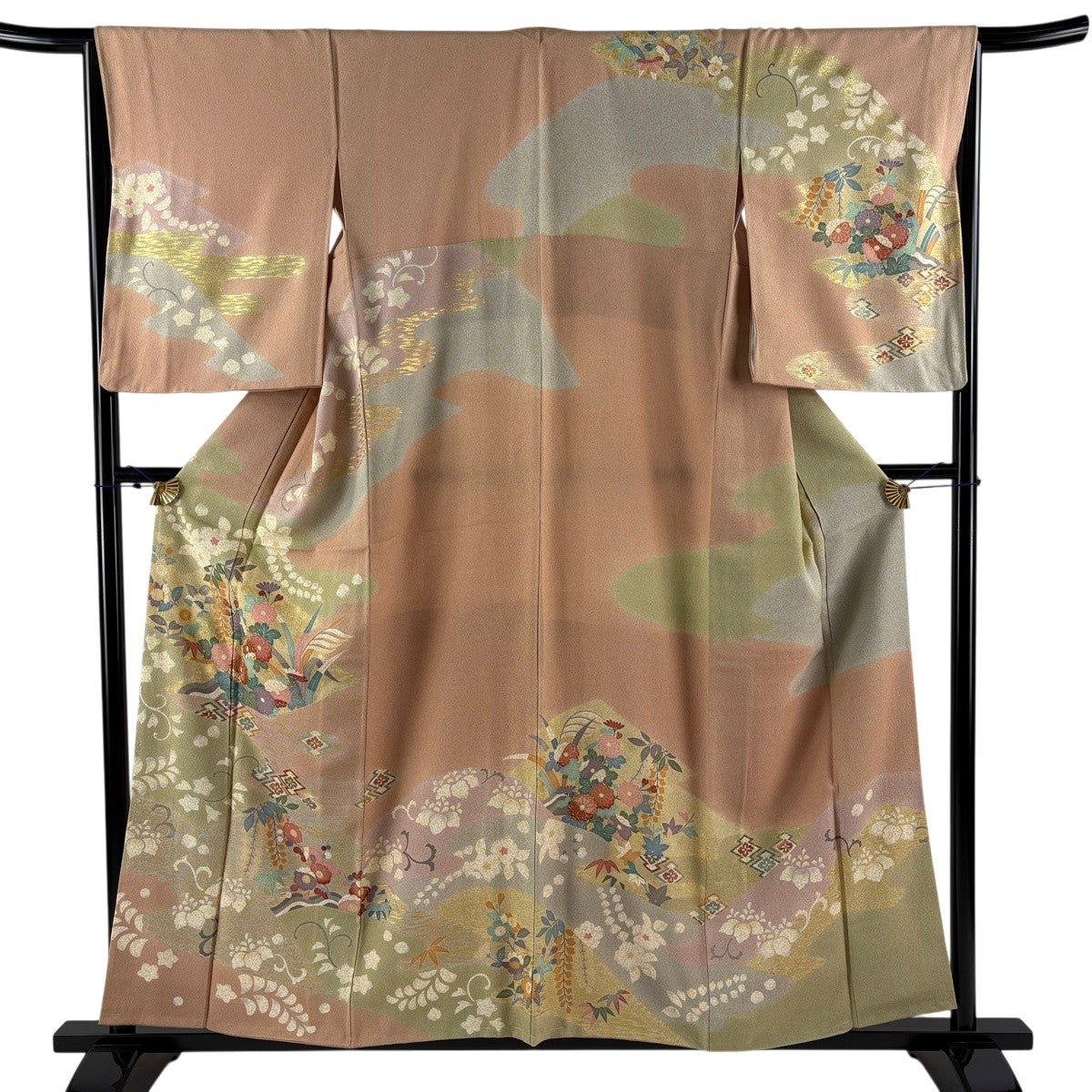 【美品】 訪問着 身丈161cm 裄丈63.5cm 正絹 名品 【中古】 訪問着 身丈161cm 裄丈64cm 正絹 秀品 【中古】 訪問着 身丈161cm 裄