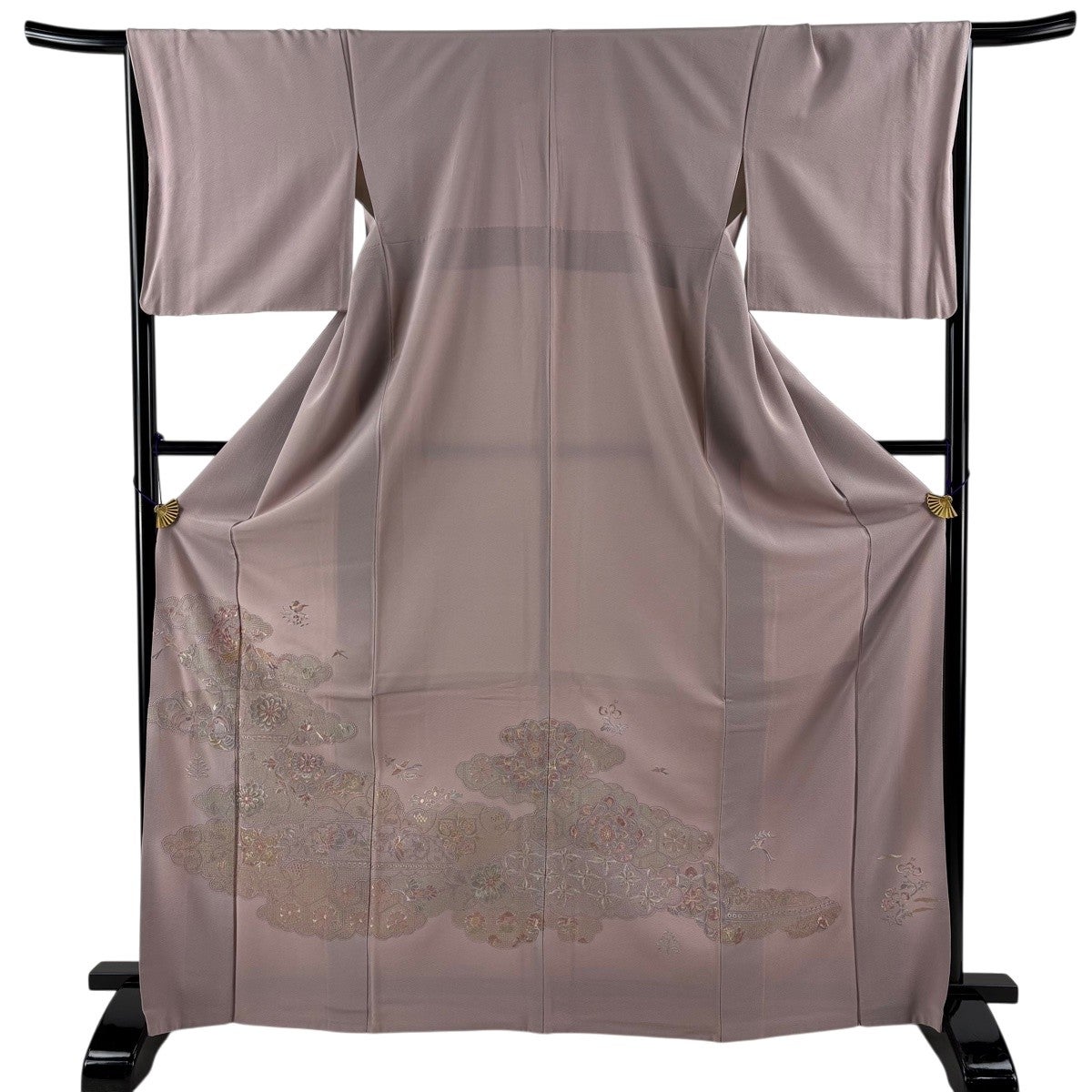 【美品】 付下げ 身丈164cm 裄丈65cm 正絹 秀品 【中古】 30%OFF 【美品】 付下げ 身丈164cm 裄丈66cm M 袷 やまと 桜 地紋 赤紫