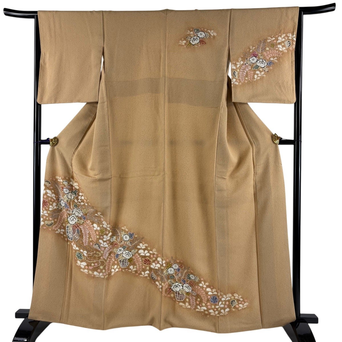 訪問着 身丈163cm 裄丈65cm 正絹 逸品 【中古】 美品】 紬 身丈163cm 裄丈65cm 正絹 秀品 【中古】の通販 by バイセル