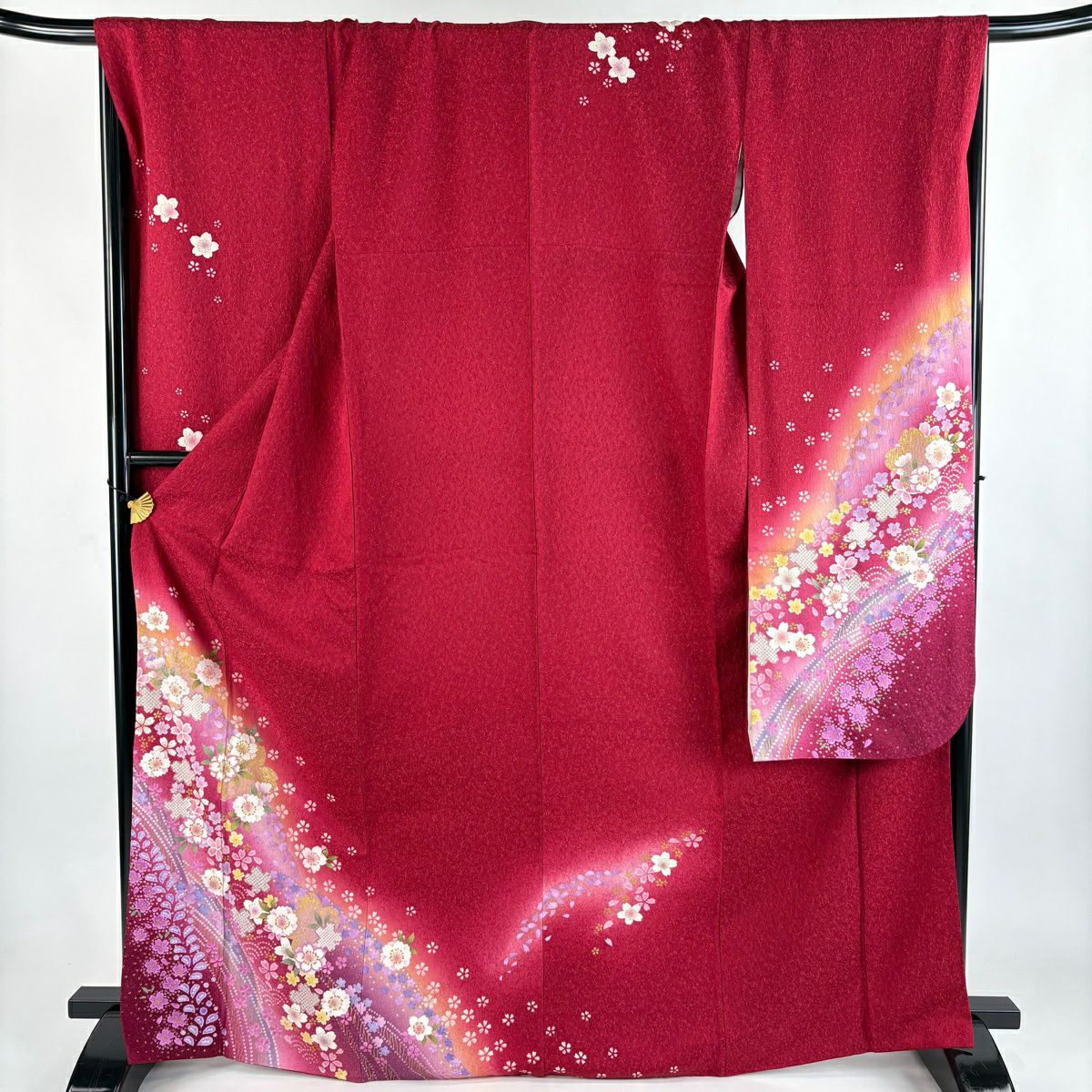 【美品】 振袖 身丈165.5cm 裄丈65.5cm 正絹 名品 【中古】 美品】 振袖 身丈165.5cm 裄丈65cm 正絹 秀品 【中古】の通販 by