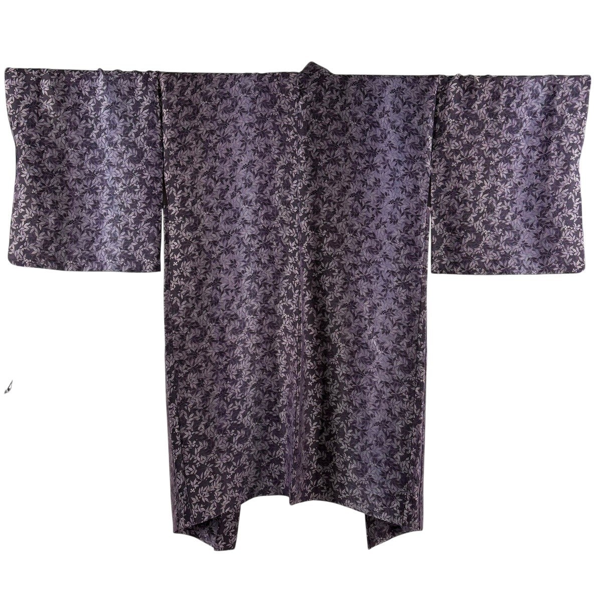 羽織 美品 逸品 身丈100.5cm 裄丈70cm 正絹 【中古】 美品】 羽織 身丈105cm 裄丈66cm M 梅 縦縞 ぼかし 茶紫 正絹 逸品