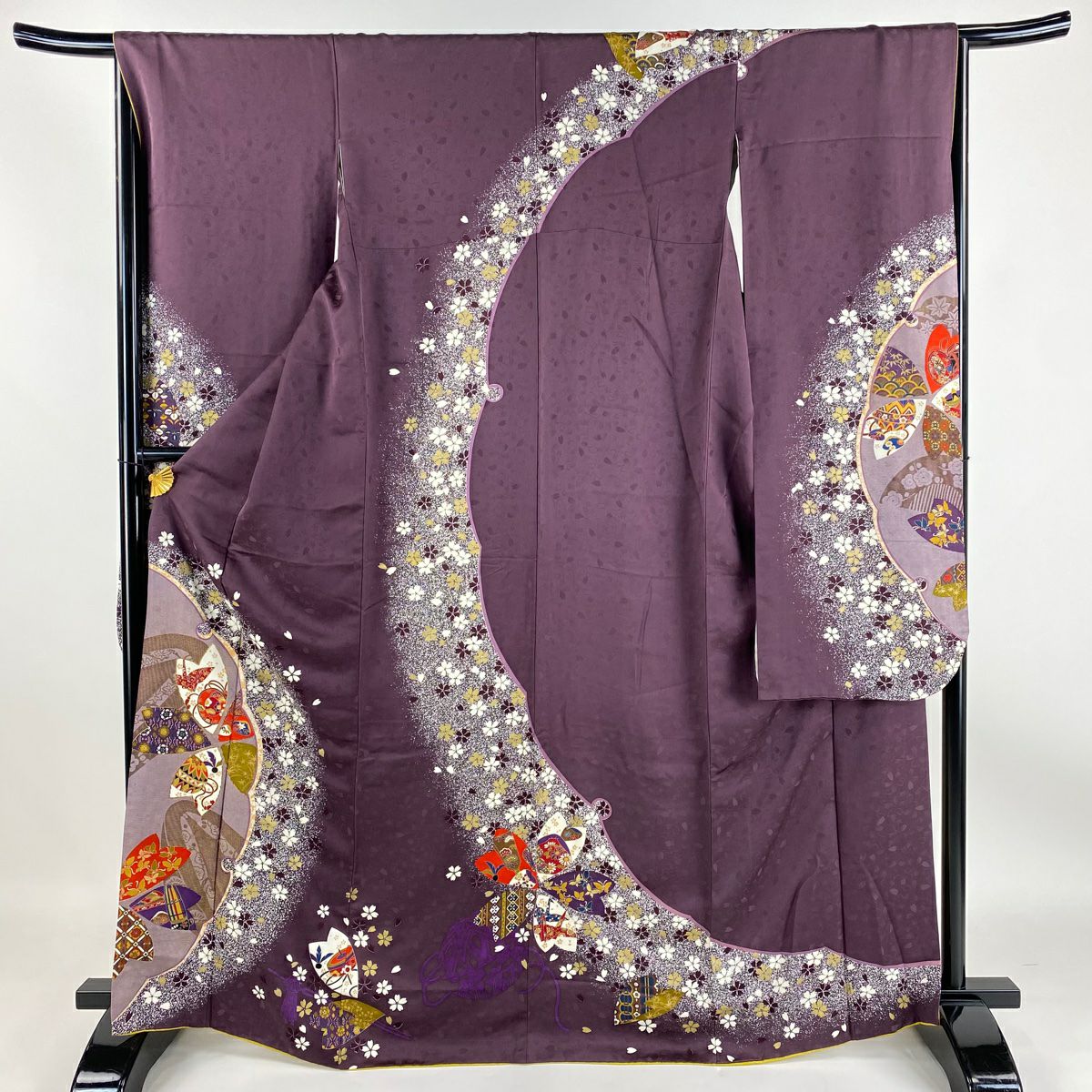 【美品】 振袖 身丈167.5cm 裄丈69cm 正絹 名品 【中古】 振袖 身丈167cm 裄丈69cm 正絹 名品 【中古】 振袖 身丈167.5cm 裄丈69cm