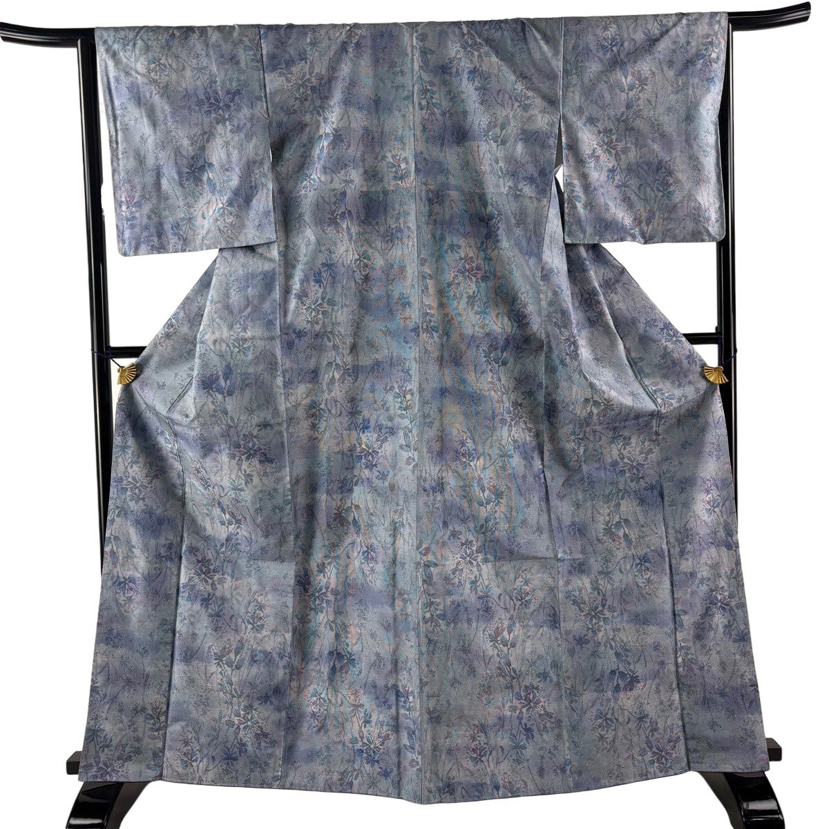 美品】 大島紬 身丈166.5cm 裄丈65.5cm M 袷 都喜ヱ門 やまと 証紙あり