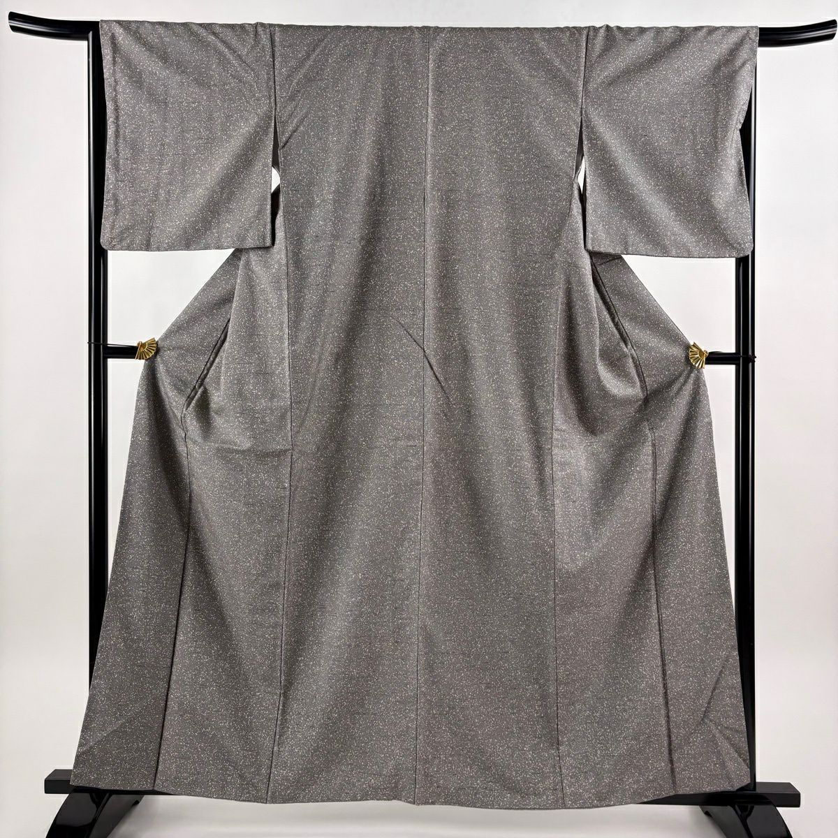 小紋 身丈161cm 裄丈65.5cm 正絹 名品 【中古】 美品】 小紋 身丈161cm 裄丈65.5cm M 袷 紬地 幾何学 絞り 紺色 正絹