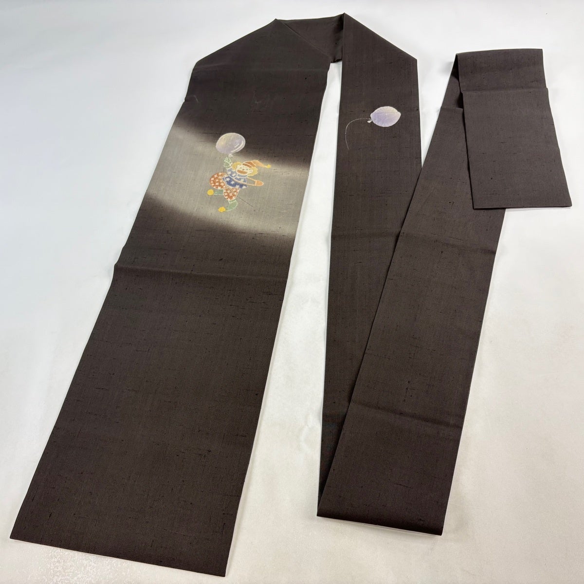 名古屋帯 逸品 落款あり 夏帯 伝統工芸士西川治郎 雪譜本生紬 ピエロ