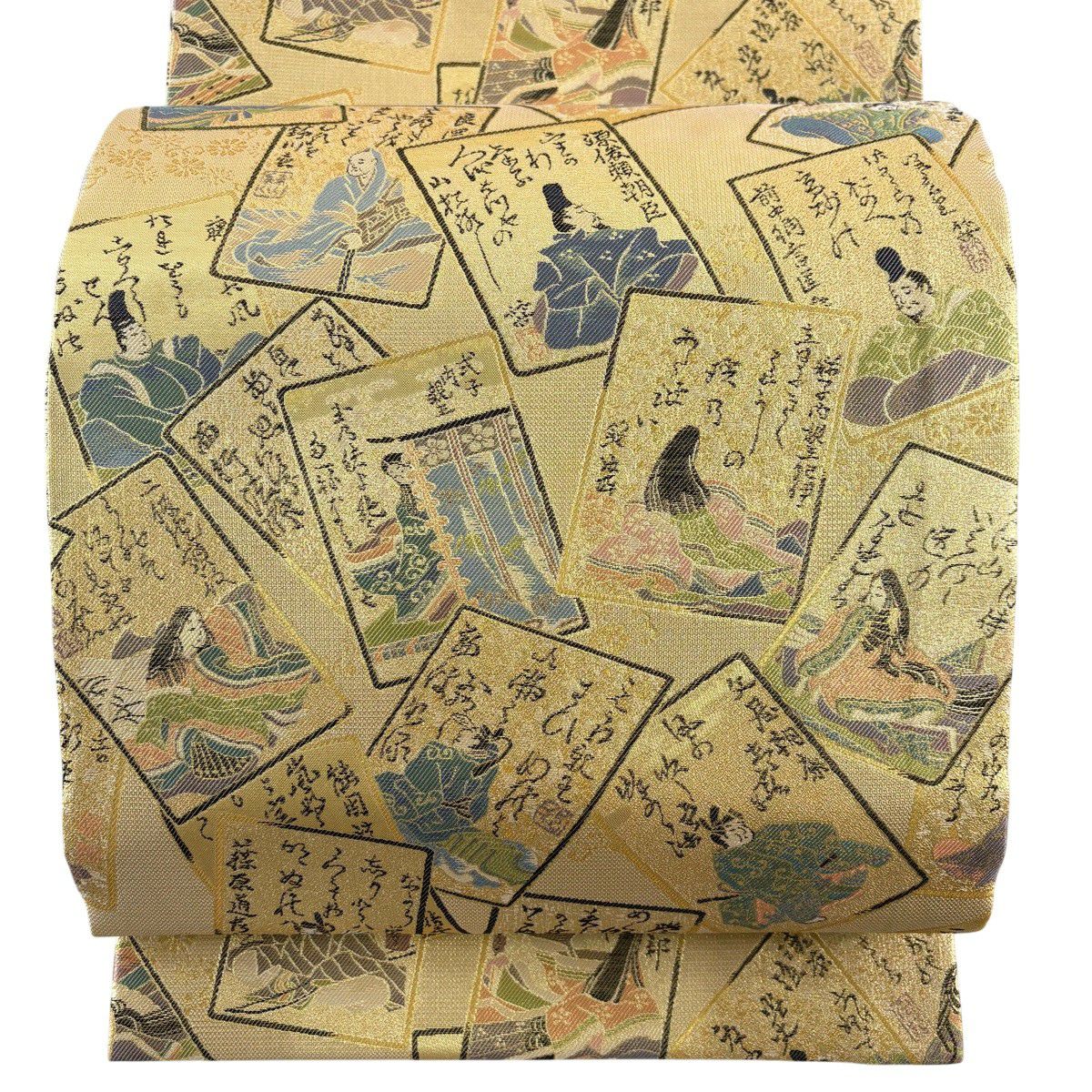 美品】 袋帯 逸品 24金プラチナ二重箔 廣重 東海道五拾三次 八種四百十
