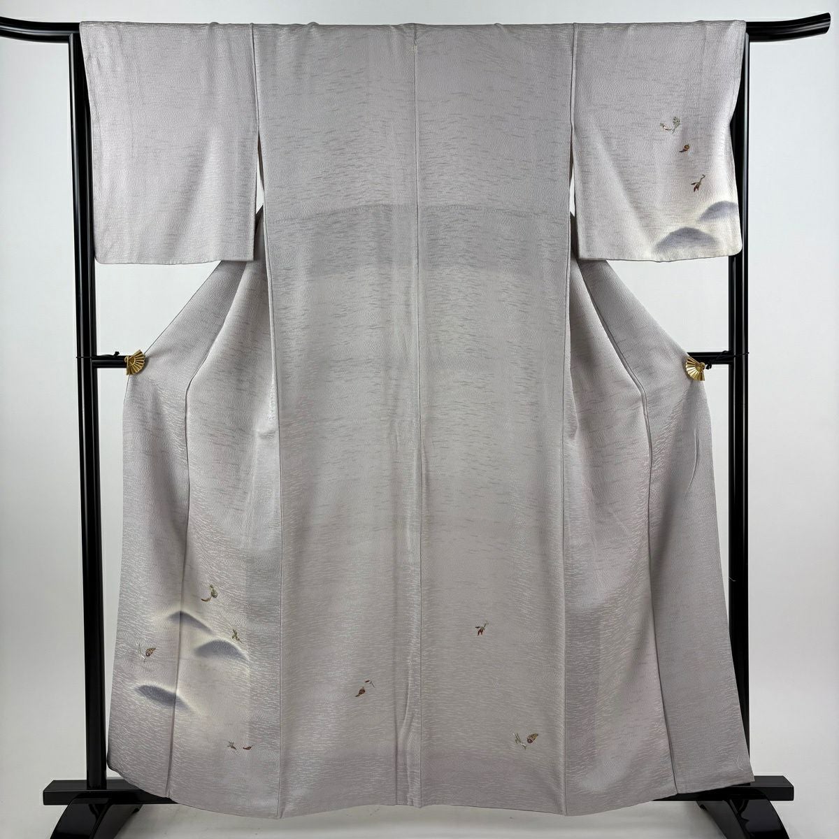 付下げ 身丈168.5cm 裄丈69.5cm 正絹 名品 【中古】 付下げ 身丈168cm 裄丈67cm M 袷 雲文 花鳥 刺繍 ぼかし 薄紫 正絹