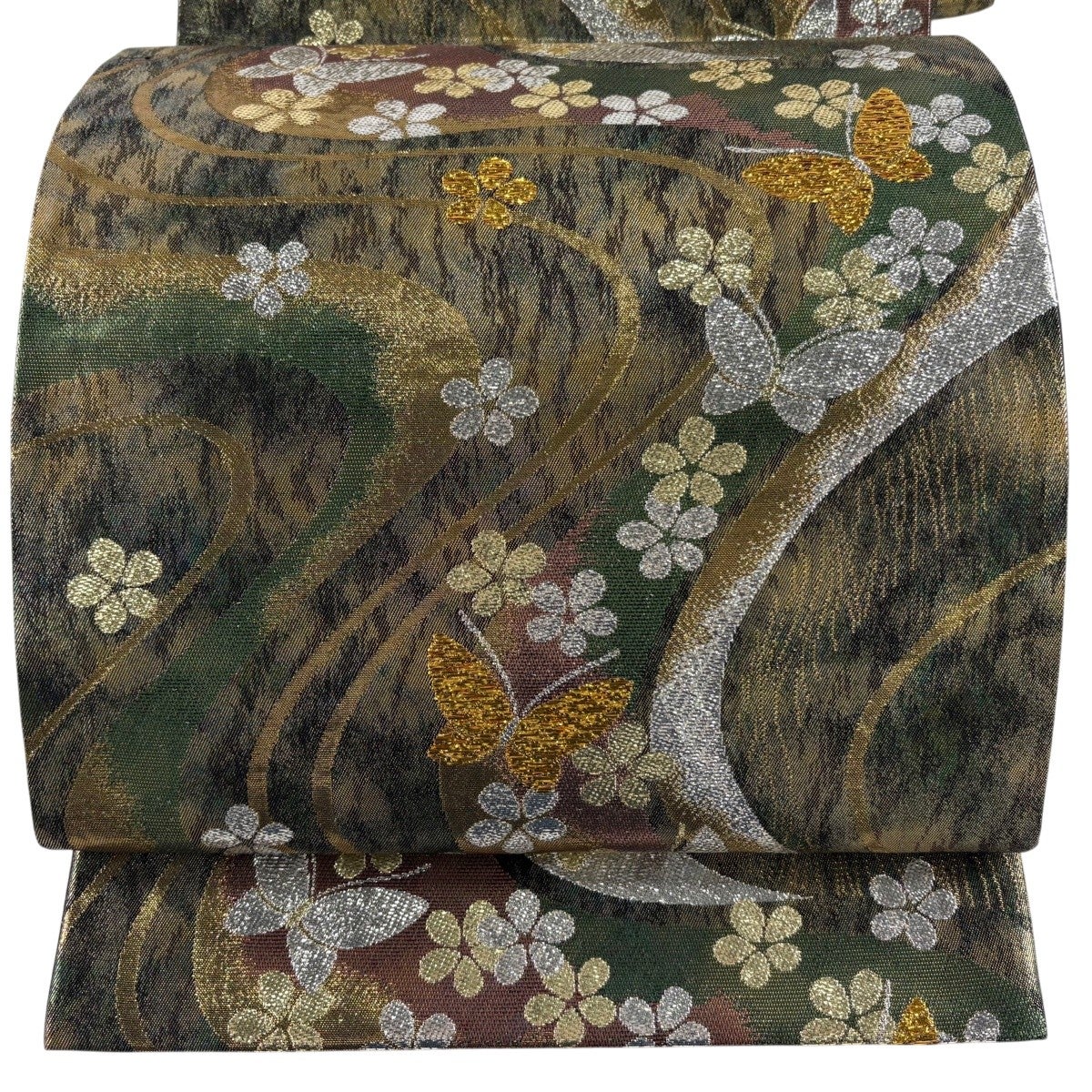MO-3096 袋帯 格子に流水や松 金糸 金色 MO-3096 袋帯 格子に流水や松 金糸 金色 【公式通販】