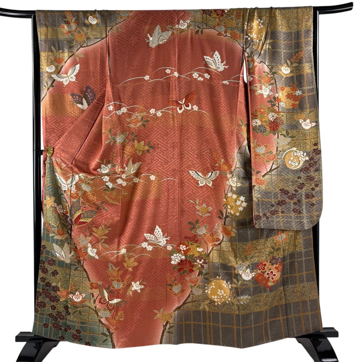振袖 美品 名品 170cm 69cm 正絹 【中古】 美品 成人式 振袖 フルセット 正絹 160cm~170cm用【1008】 - メルカリ