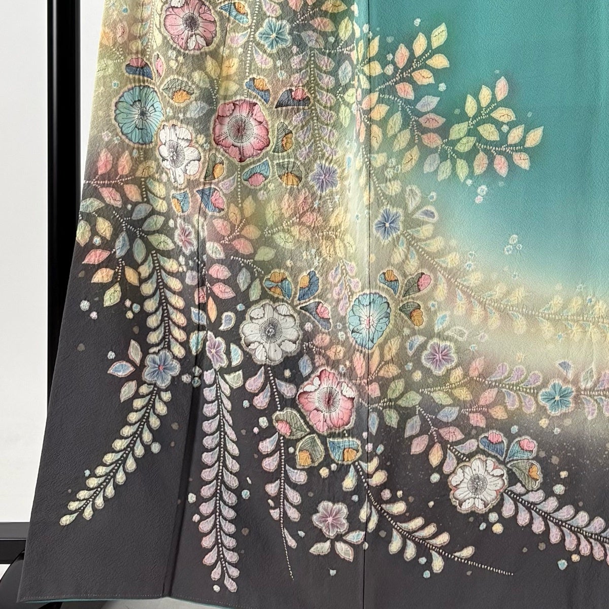 訪問着 身丈164cm 裄丈67.5cm L 袷 翠山工房 落款あり 辻が花 ぼかし