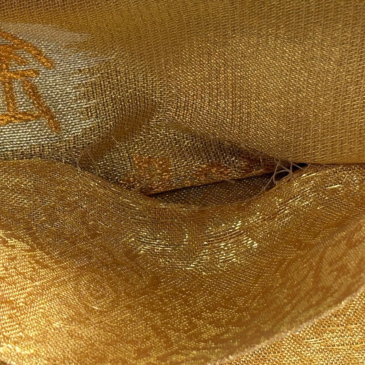 40%OFF 【美品】 袋帯 逸品 誉田屋源兵衛 落款あり 純金 華文 箔 唐織