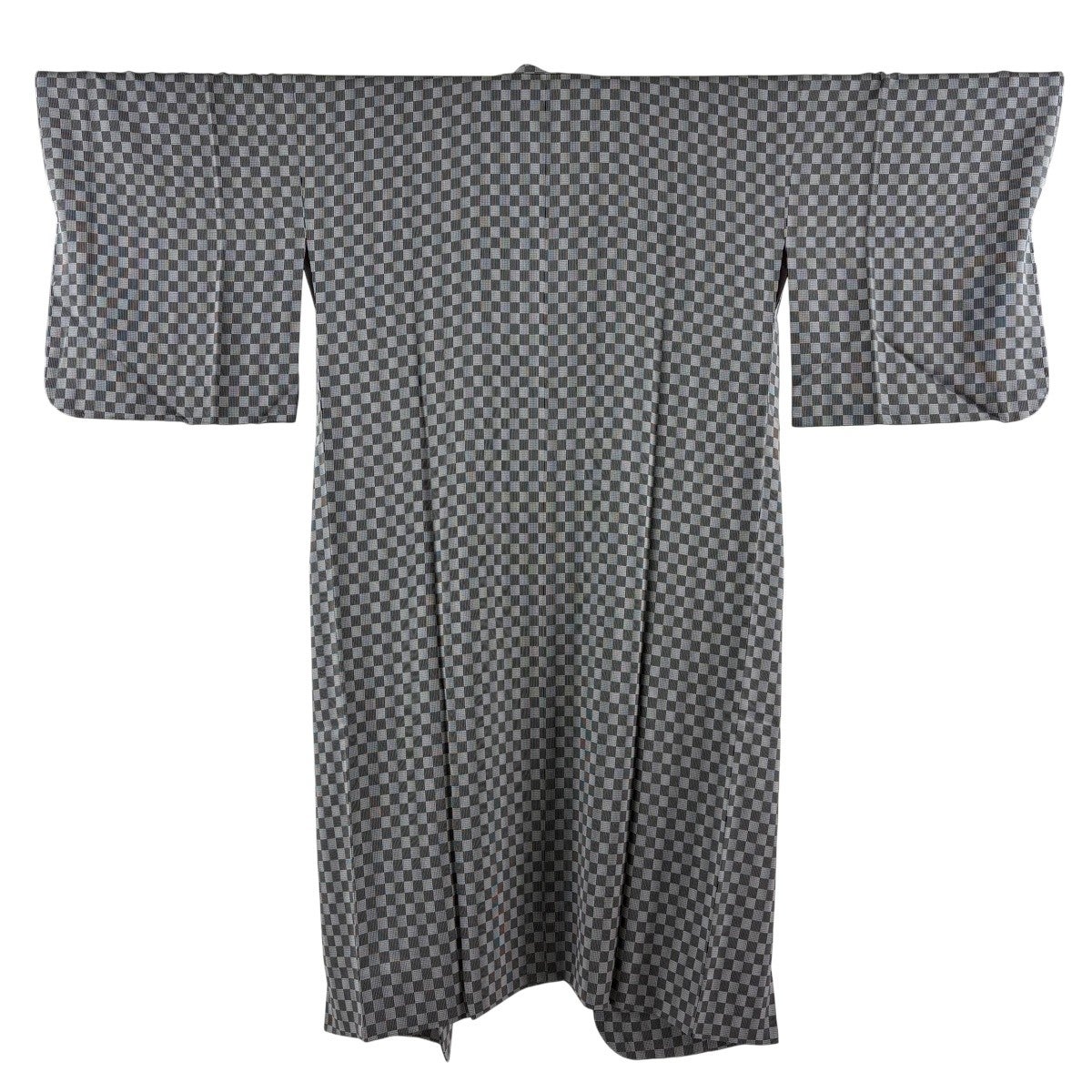 道中着 身丈105cm 裄丈66cm 正絹 名品 【中古】 道中着 身丈125cm 裄丈68.5cm L 和装コート 着物衿 縦縞 鶯色 正絹