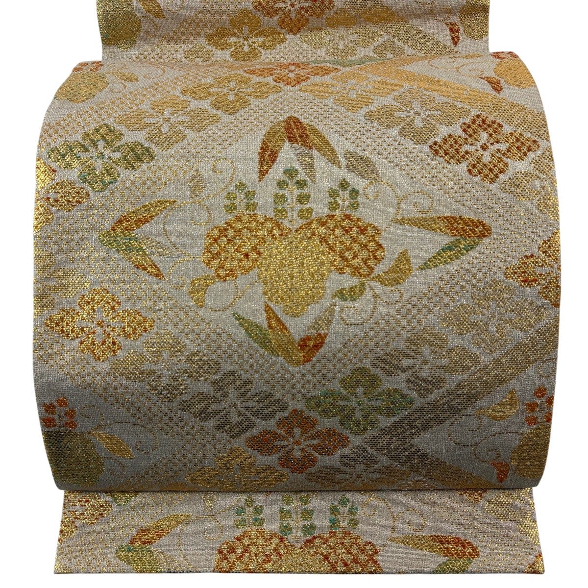 美品】 袋帯 名品 桐 華文 金糸 唐織 金色 六通 正絹｜中古・古着