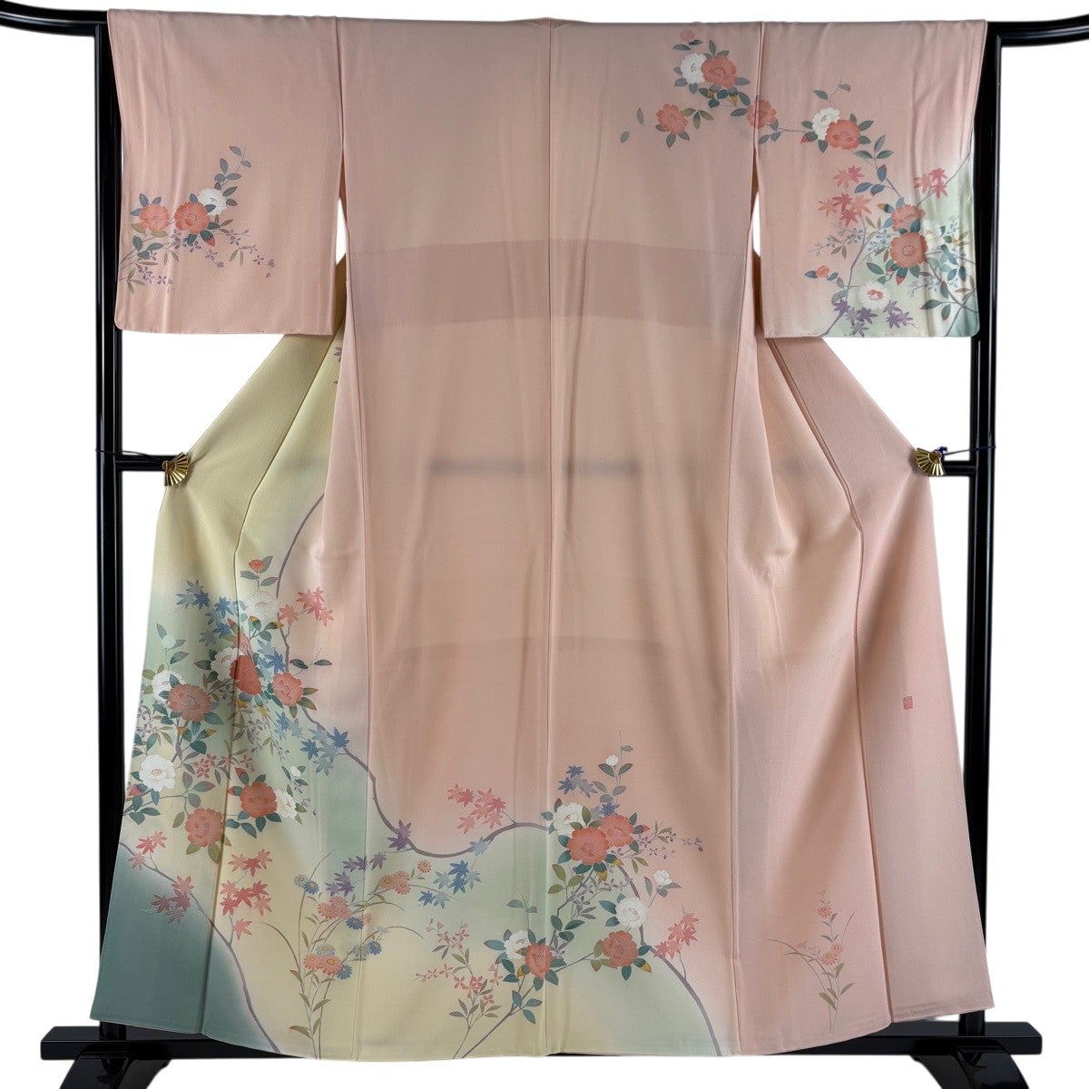 訪問着 美品 秀品 155cm 65cm 正絹 【中古】 訪問着 身丈156cm 裄丈65cm 正絹 秀品 【中古】の通販 by バイセル