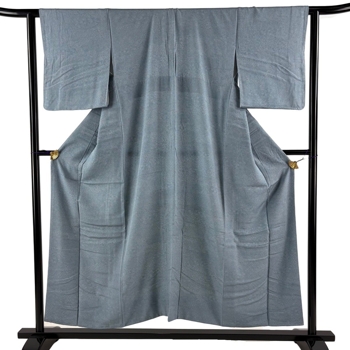 江戸小紋 身丈157cm 裄丈65cm M 袷 鮫 紫 正絹 秀品｜中古・古着