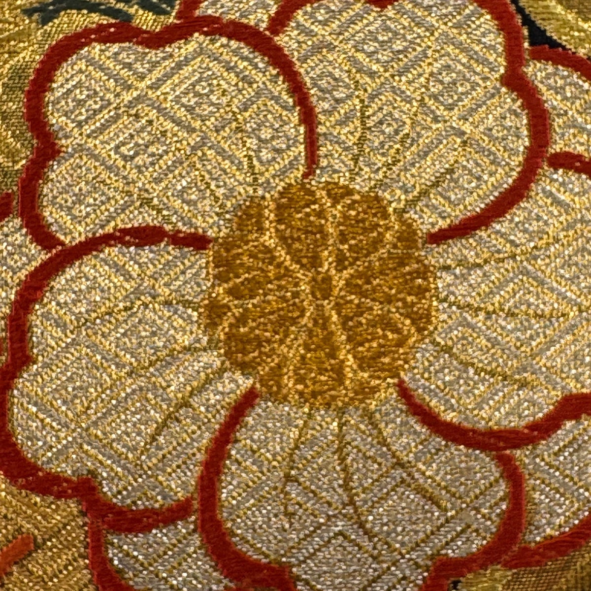 袋帯 秀品 草花 流水 金銀糸 箔 黒 六通 正絹|中古・古着・リサイクル 袋帯 秀品 草花 流水 金銀糸 箔 黒 六通 正絹|中古・古着・リサイクル