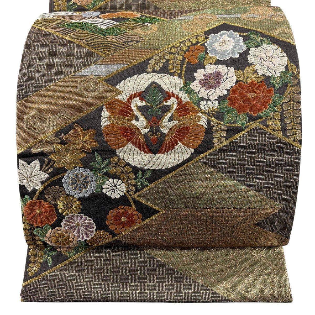 袋帯 秀品 鳳凰 華文 金糸 箔 金色 六通 正絹｜中古・古着・リサイクル