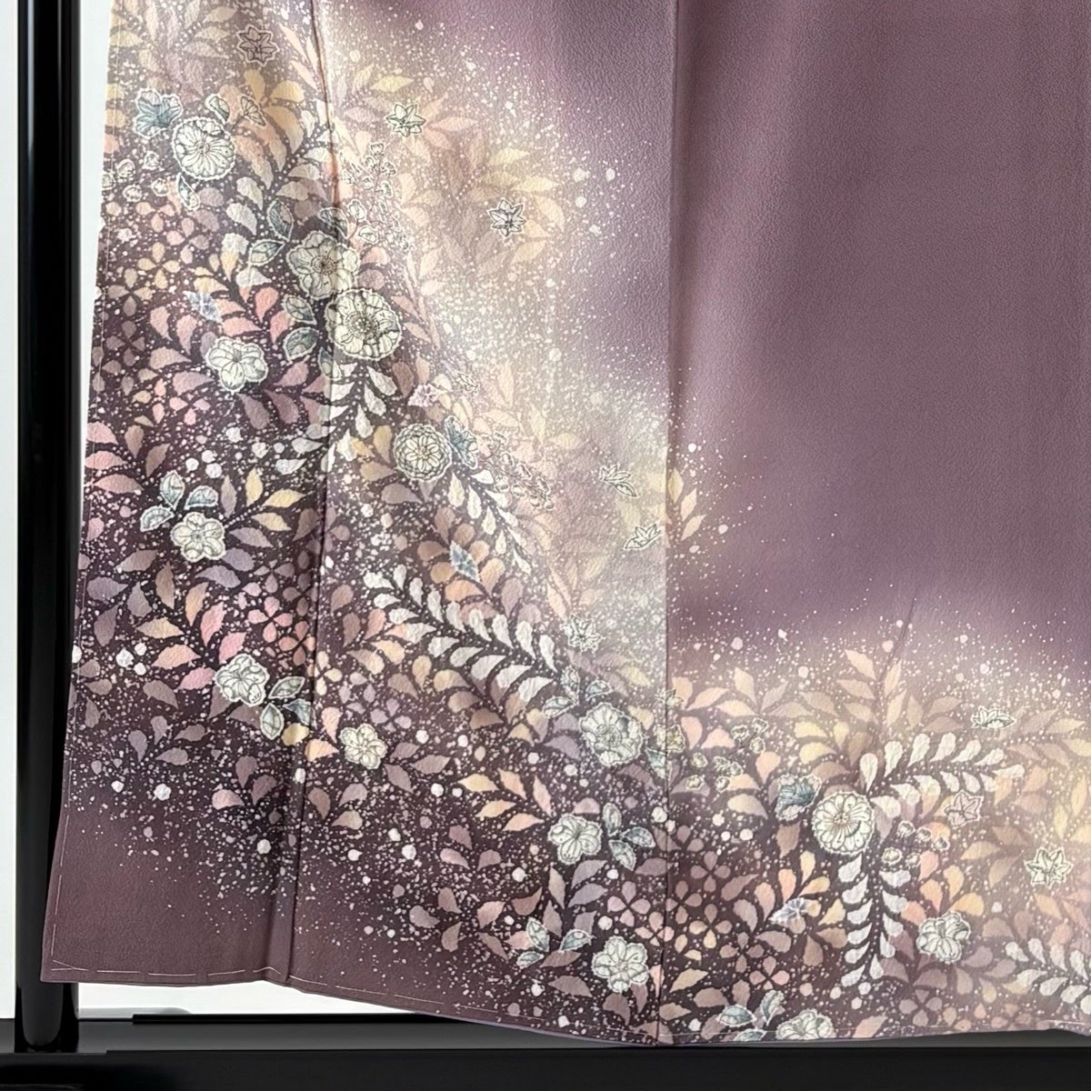 美品】 付下げ 身丈156cm 裄丈64cm M 袷 翠山工房 落款あり 辻が花