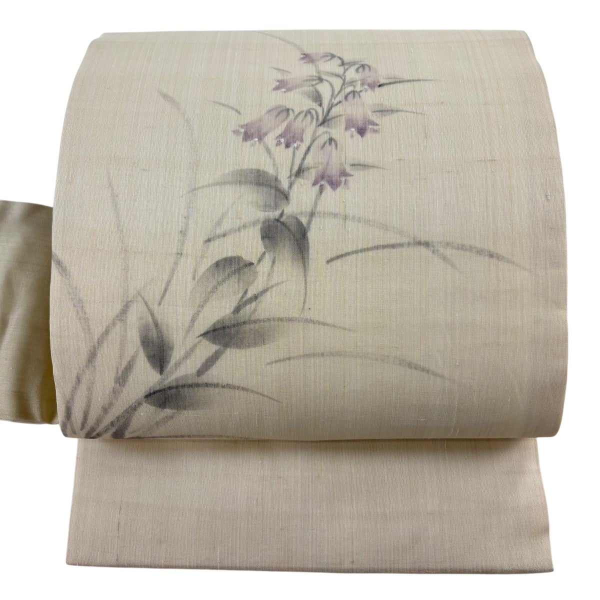 袋帯　正絹　夏帯　未使用　紬に合う♪ 正絹 夏帯 紗紬袋帯 夏の野の花草(未使用品) - メルカリ