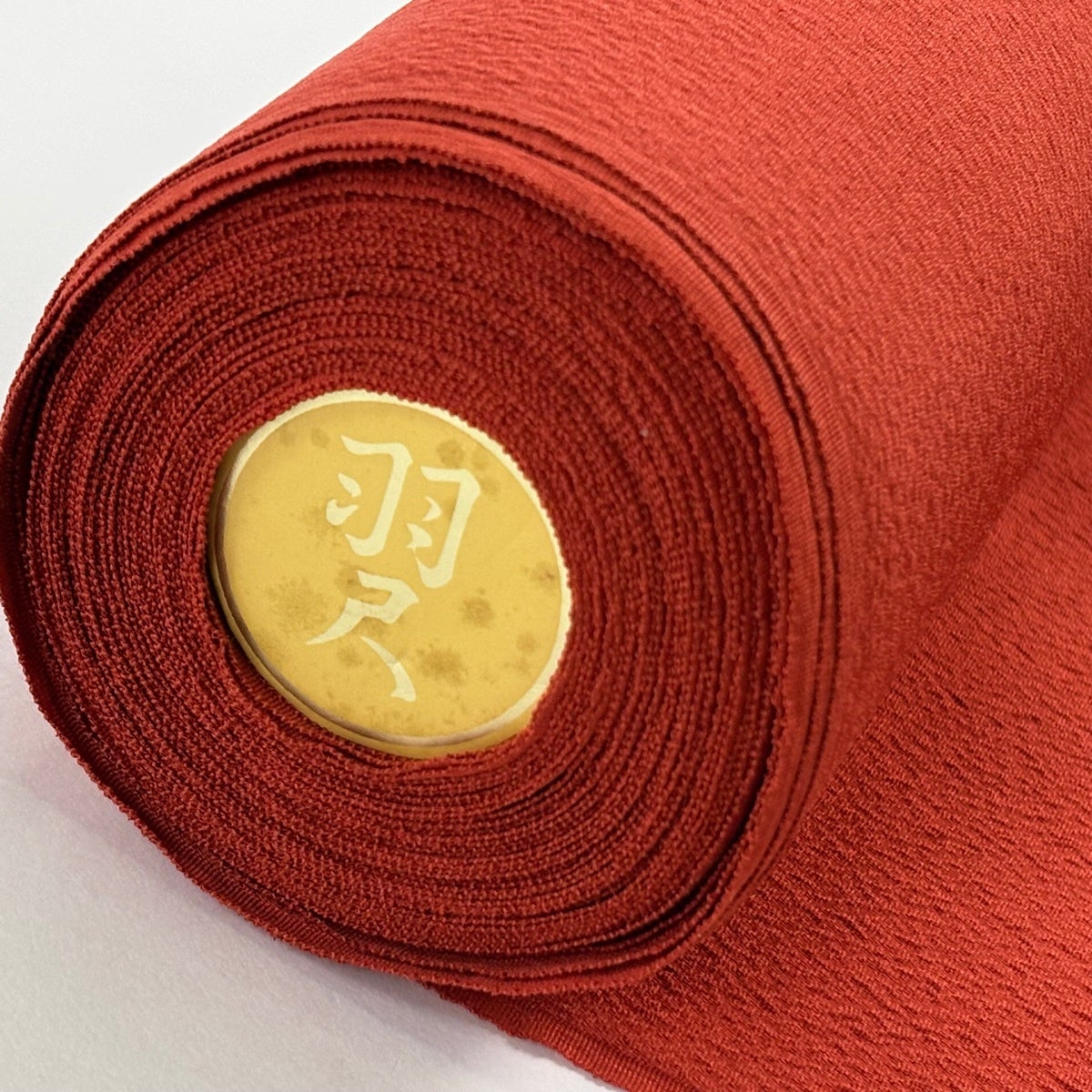 反物 優品 羽尺 羽織 和装コート 花 朱色 正絹｜中古・古着