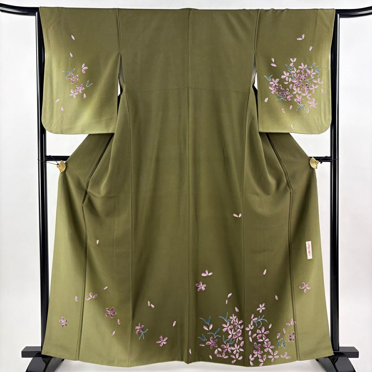 最終価格】 70%OFF 袋帯 逸品 辻村ジュサブロー 落款あり 斜縞 波 金糸